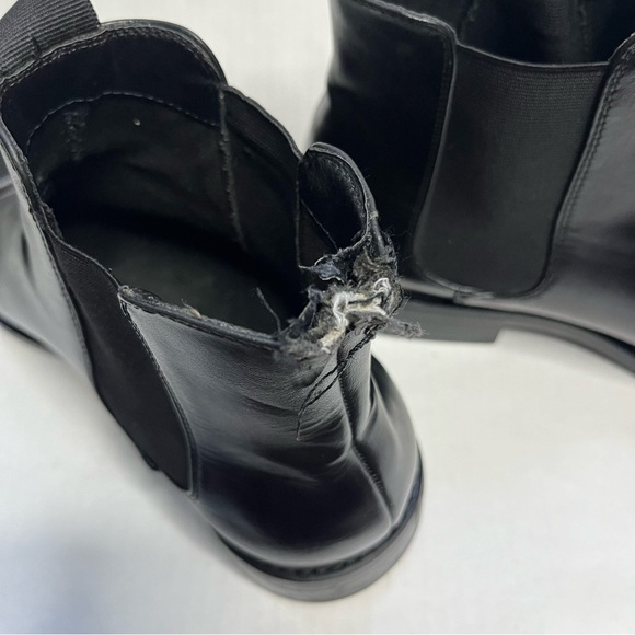 H&M Leather Chelsea Boots Black - Size 42 - Picture 8 of 8